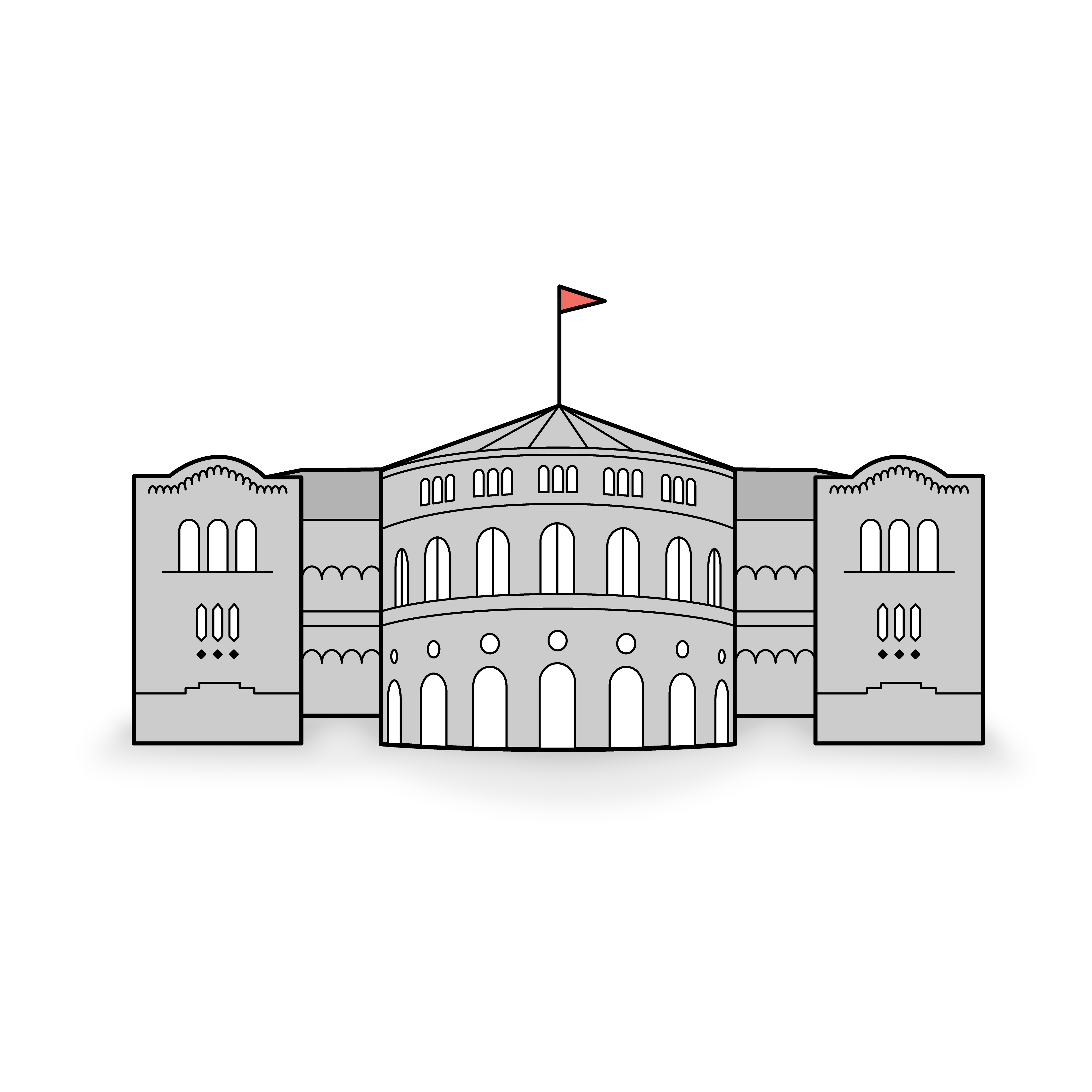 Illustrasjon av Stortinget